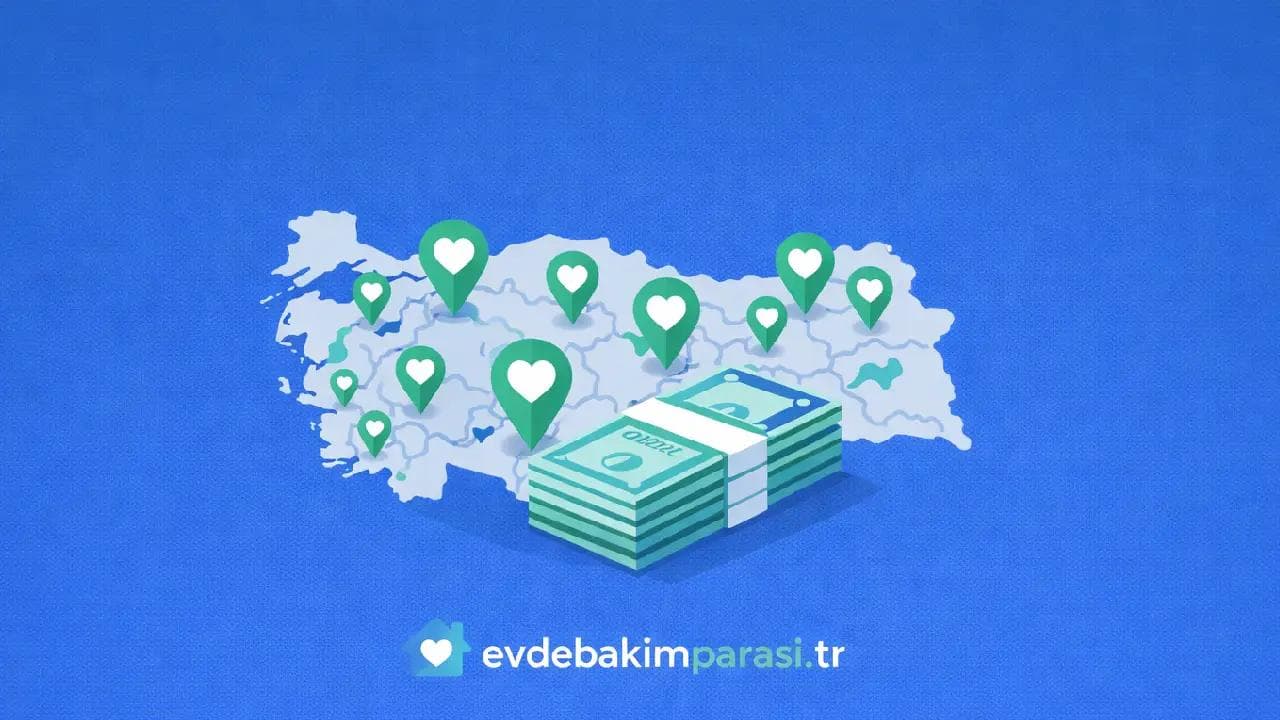 Evde Bakım Maaşı Yatan İller Listesi ve Sorgulama